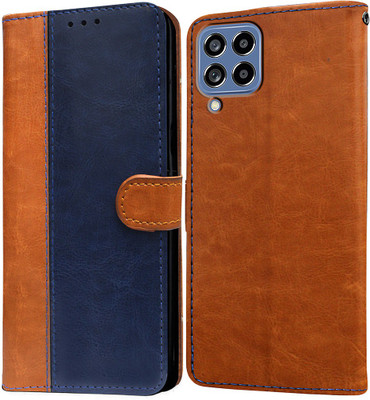 Casotec Flip Cover for Samsung Galaxy M53 5G(Blue, Pack of: 1)