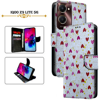 Asmart Flip Cover for IQOO Z9 Lite 5G(White, Pack of: 1)