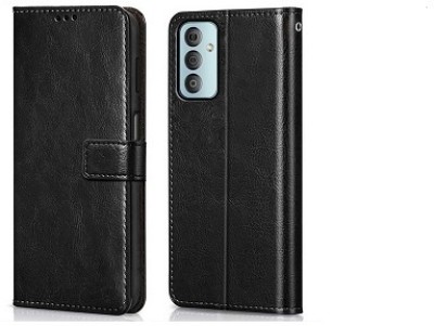 AKSP Flip Cover for Samsung Galaxy F23 5g Leather Finish and Card Pockets(Black, Magnetic Case, Pack of: 1)