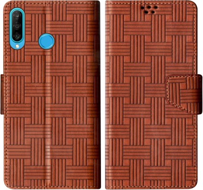 SScase Flip Cover for Honor P30 Lite(Brown, Shock Proof, Pack of: 1)