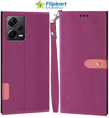 Flipkart SmartBuy Flip Cover for Redmi Note 12 Pro+ 5G, Redmi Note 12 Pro Plus 5G(Pink, Cases with Holder, Pack of: 1)
