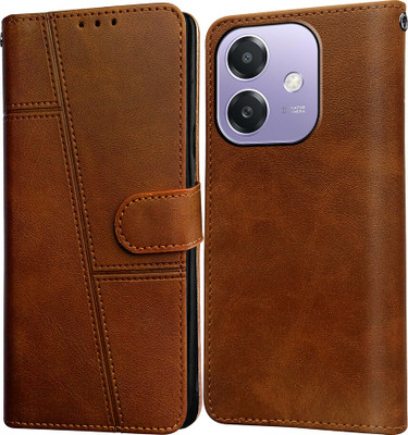 Flipkart SmartBuy Flip Cover for Oppo A3 5G, Oppo A3x 4G, REDMI A3X(Brown, Pack of: 1)
