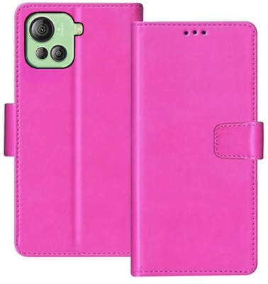 GoPerfect Flip Cover for Lava Blaze 2 Pro 5G | Premium Imported Trending Business Series Wallet Back Cover(Pink, Dual Protection, Pack of: 1)