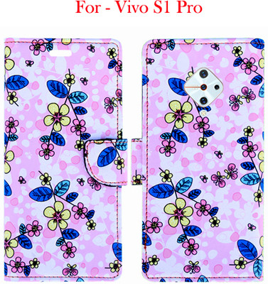 Toklot Flip Cover for Vivo S1 Pro(Pink, Pack of: 1)