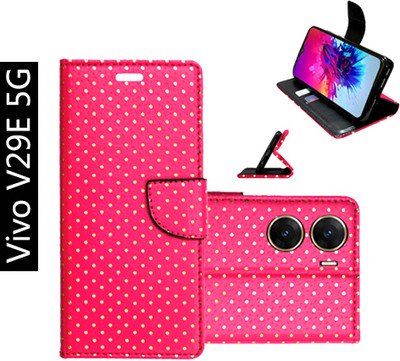 Toklot Flip Cover for Vivo V29E 5G(Pink, Pack of: 1)