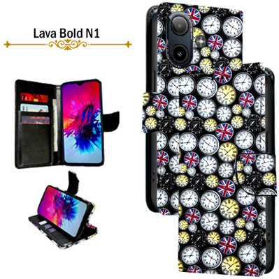PARGO Flip Cover for Lava Bold N1(Multicolor, Pack of: 1)