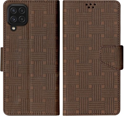SScase Flip Cover for Samsung Galaxy M32 4G(Brown, Shock Proof, Pack of: 1)