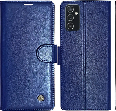 MYSHANZ Flip Cover for Samsung Galaxy M52 5G(Blue, Magnetic Case)