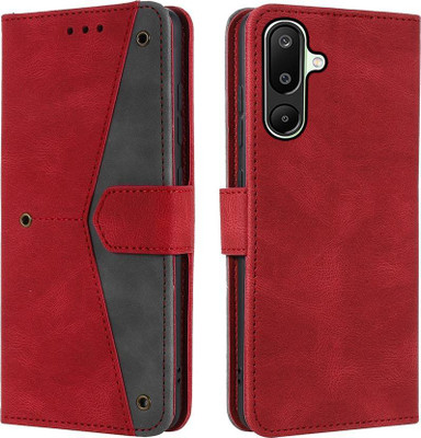 Mashgul Flip Cover for Samsung Galaxy M56 5G(Red, Shock Proof, Pack of: 1)