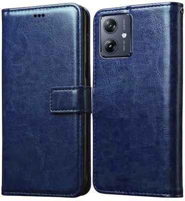 Casotec Flip Cover for Motorola Moto G64 5G, Motorola Moto G54 5G(Blue, Pack of: 1)