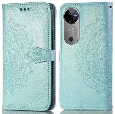 Clickcase Flip Cover for vivo V40 Pro 5G(Green, Dual Protection)