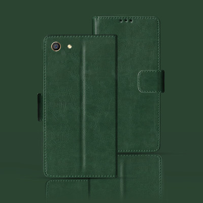 Kalua Mall Flip Cover for Oppo F3(Green, Pack of: 1)