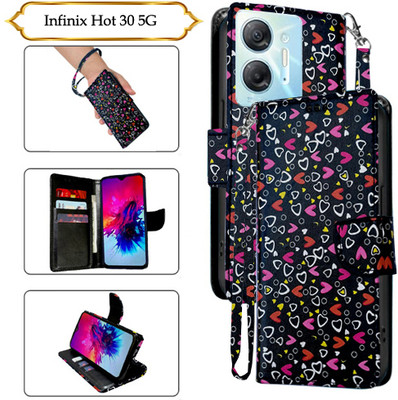 PARGO Flip Cover for Infinix Hot 30 5G(Black, Pack of: 1)