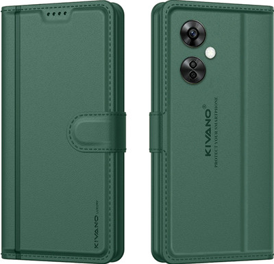 KIVANO LUXE Flip Cover for OnePlus Nord CE 3 Lite 5G(Green, Magnetic Case, Pack of: 1)