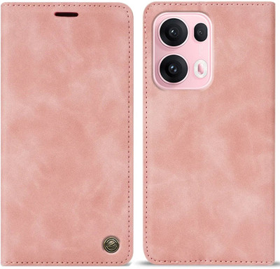 Clickcase Flip Cover for OPPO Reno 13 Pro 5G(Pink, Dual Protection)