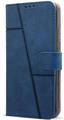 Kosher Traders Flip Cover for Vivo V40 5G ( Leather Magnetic Flip Wallet Case )(Blue, Card Holder)