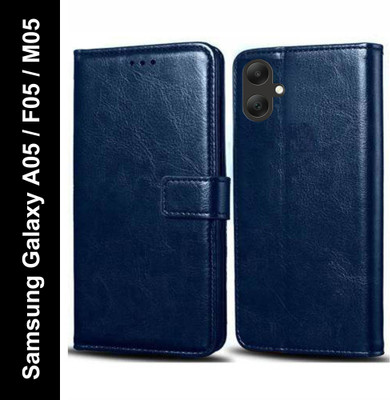 Wynhard Flip Cover for Samsung Galaxy F05, Samsung Galaxy A05, Samsung Galaxy M05(Blue, Grip Case, Pack of: 1)