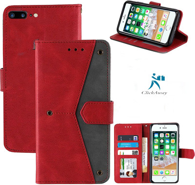 Luxury Counter Back Cover for Apple iPhone 8 Plus(Red, Dual Protection, Pack of: 1)