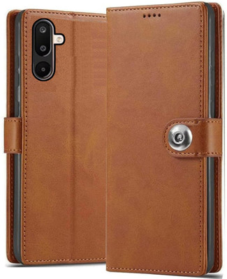 GoPerfect Flip Cover for Samsung Galaxy M36 5G F36 5G(Brown, Shock Proof, Pack of: 1)