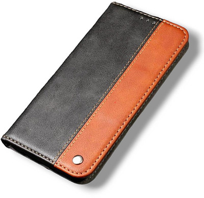 TELETEL Flip Cover for Apple iPhone 8 Plus(Brown, Shock Proof, Pack of: 1)