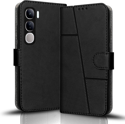 MobiLooks Flip Cover for VIVO V40 Lite 5G(Black, Dual Protection, Pack of: 1)