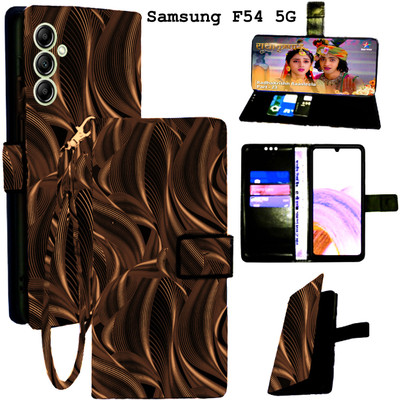 Mxkart Flip Cover for Samsung Galaxy F54 5G(Brown, Pack of: 1)