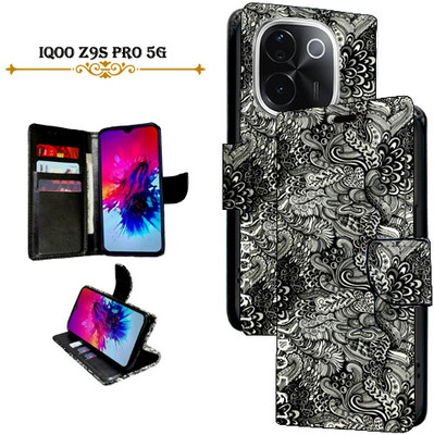 Mxkart Flip Cover for iQOO Z9s Pro 5G(Black, Pack of: 1)