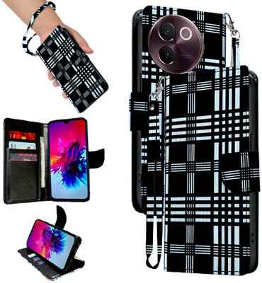 PARGO Flip Cover for Vivo V30E 5G(Black, Pack of: 1)