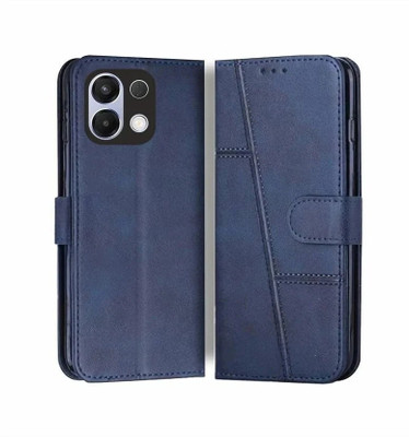 FoneShield Flip Cover for OPPO K13 5G, |Premium Leather| Built-in Stand| Card Slots & Wallet(Blue, Magnetic Case, Pack of: 1)