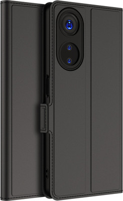 Kapa Flip Cover for Oppo F23 (5G)(Black, Shock Proof, Pack of: 1)