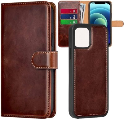 FIRSTPOINT Flip Cover for IPhone 14 Pro Max (6.7 Inch)(Brown, Hard Case, Pack of: 1)
