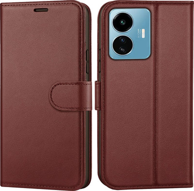 PikTrue Flip Cover for IQOO Z6 Lite 5G(Brown, Dual Protection, Pack of: 1)