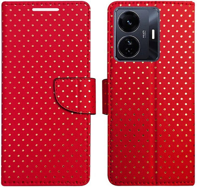 MyFlips Flip Cover for IQOO Z6 PRO 5G(Red, Magnetic Case, Pack of: 1)