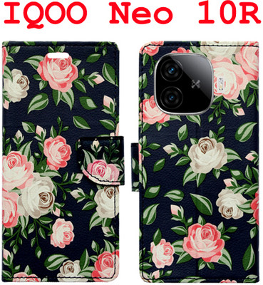 Mxkart Flip Cover for IQOO Neo 10R 5G(Black, Pack of: 1)