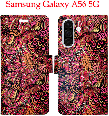 Toklot Flip Cover for Samsung Galaxy A56 5G(Red, Pack of: 1)