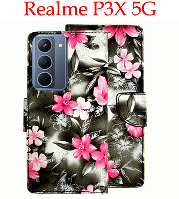 Shanno Enterprises Flip Cover for Realme P3X 5G(Black, Pack of: 1)