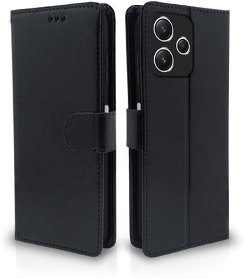 Slugabed Flip Cover for Redmi 12 5G, Poco M6 Pro 5G(Black, Cases with Holder, Pack of: 1)