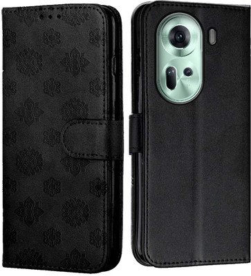 Innovex Flip Cover for Oppo Reno 11 Pro 5G(Black, Dual Protection, Pack of: 1)