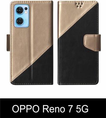 SScase Flip Cover for OPPO Reno 7 5G Multicolor(Black, Shock Proof, Pack of: 1)
