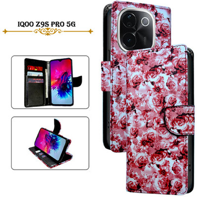 Cutemart Flip Cover for iQOO Z9s Pro 5G(Red, Pack of: 1)