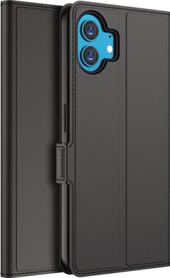 Kapa Flip Cover for Nothing Phone 2(Black, Shock Proof, Pack of: 1)