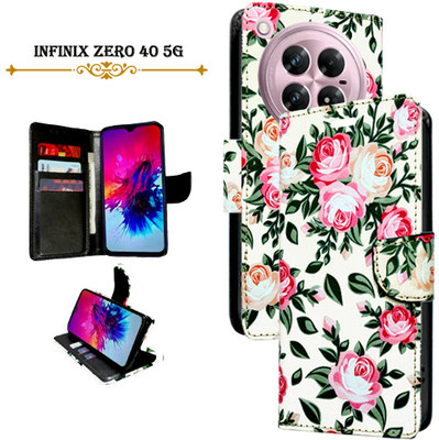 Mxkart Flip Cover for Infinix Zero 40 5G(White, Pack of: 1)