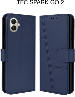 SST Flip Cover for Tecno Spark Go 2(Blue, Camera Bump Protector, Pack of: 1)