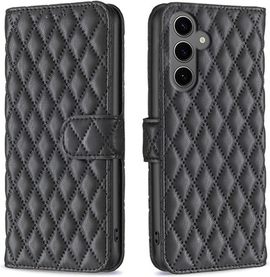Clickcase Flip Cover for SAMSUNG Galaxy S24 FE 5G(Black, Dual Protection)
