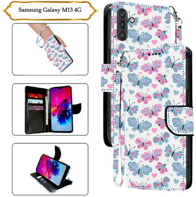 PARGO Flip Cover for Samsung Galaxy M13 4G(White, Pack of: 1)