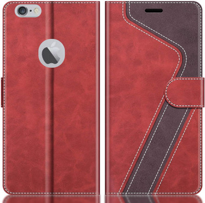 CYOR Flip Cover for Apple iPhone 6s(Red, Brown, Dual Protection, Pack of: 1)