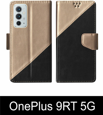 korumacase Flip Cover for OnePlus 9RT 5G Multicolor(Black, Shock Proof, Pack of: 1)