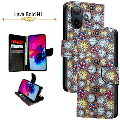 PARGO Flip Cover for Lava Bold N1(Multicolor, Pack of: 1)