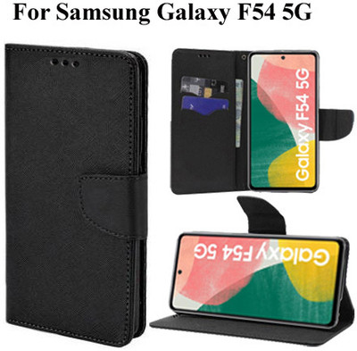 Carnage Flip Cover for Samsung Galaxy F54 5G(Black, Cases with Holder, Pack of: 1)