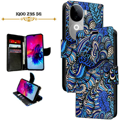 Vacko Flip Cover for iQOO Z9s 5G(Blue, Pack of: 1)